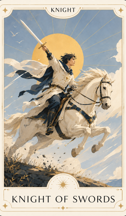 소드 기사 Rider–Waite–Smith 카드