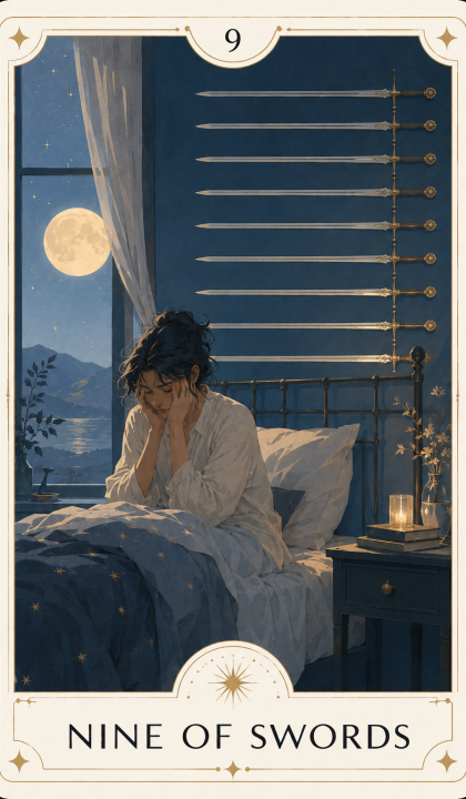 소드 9 Rider–Waite–Smith 카드