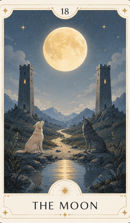 달 Rider–Waite–Smith 카드